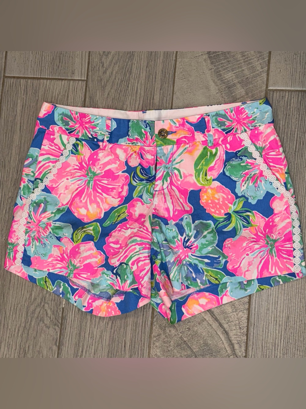 Lilly Pulitzer Callahan Shorts Beacon Blue Jungle Utopia 12